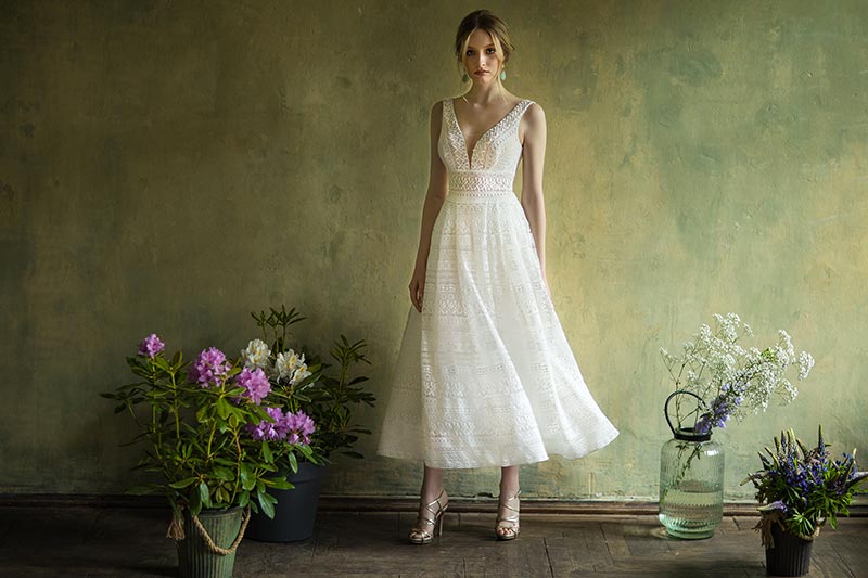 Robe de mariée Becky en vente chez Atelier M&F boutique de robe de mariée aux Herbiers en Vendée